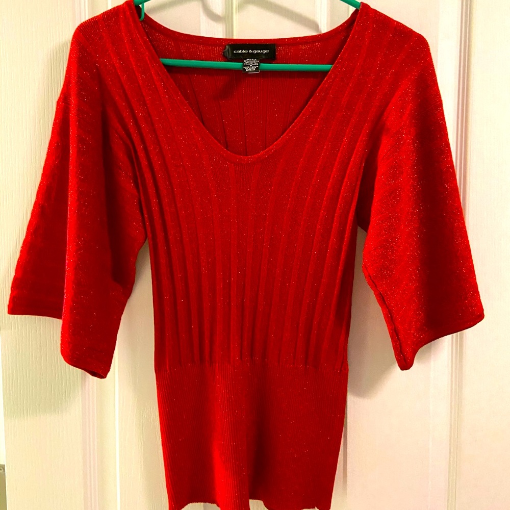Sparkle red top